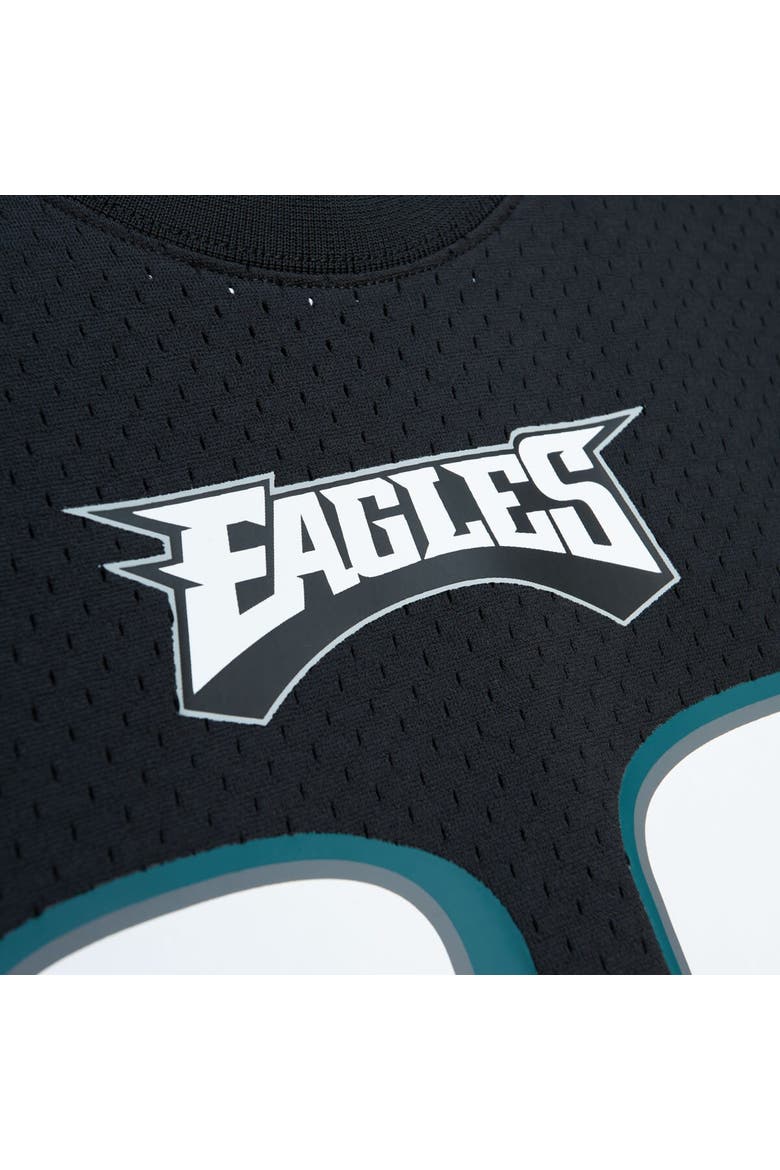 Men's Mitchell & Ness Brian Dawkins Black Philadelphia Eagles Retired Player Name & Number Mesh Top, Alternate, color, Black