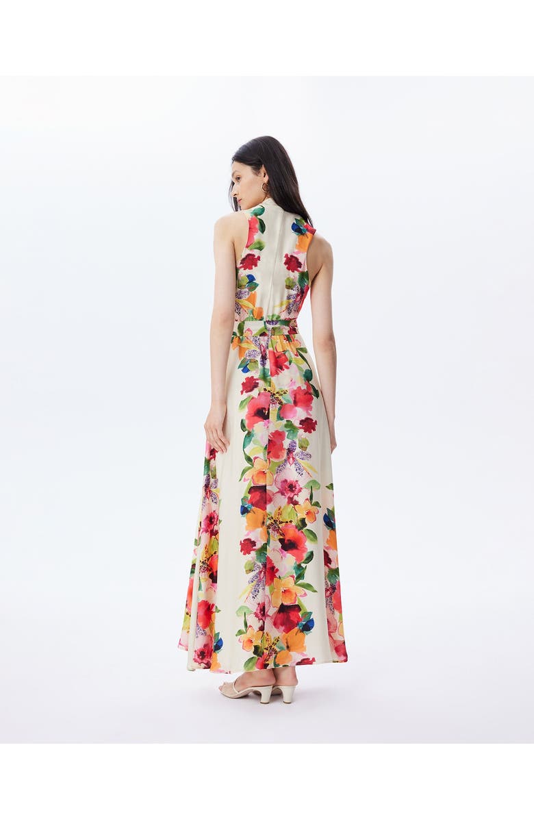 THEO The Label Theia Orchid Print Maxi Therese Dress, Alternate, color, Mandarine Flower
