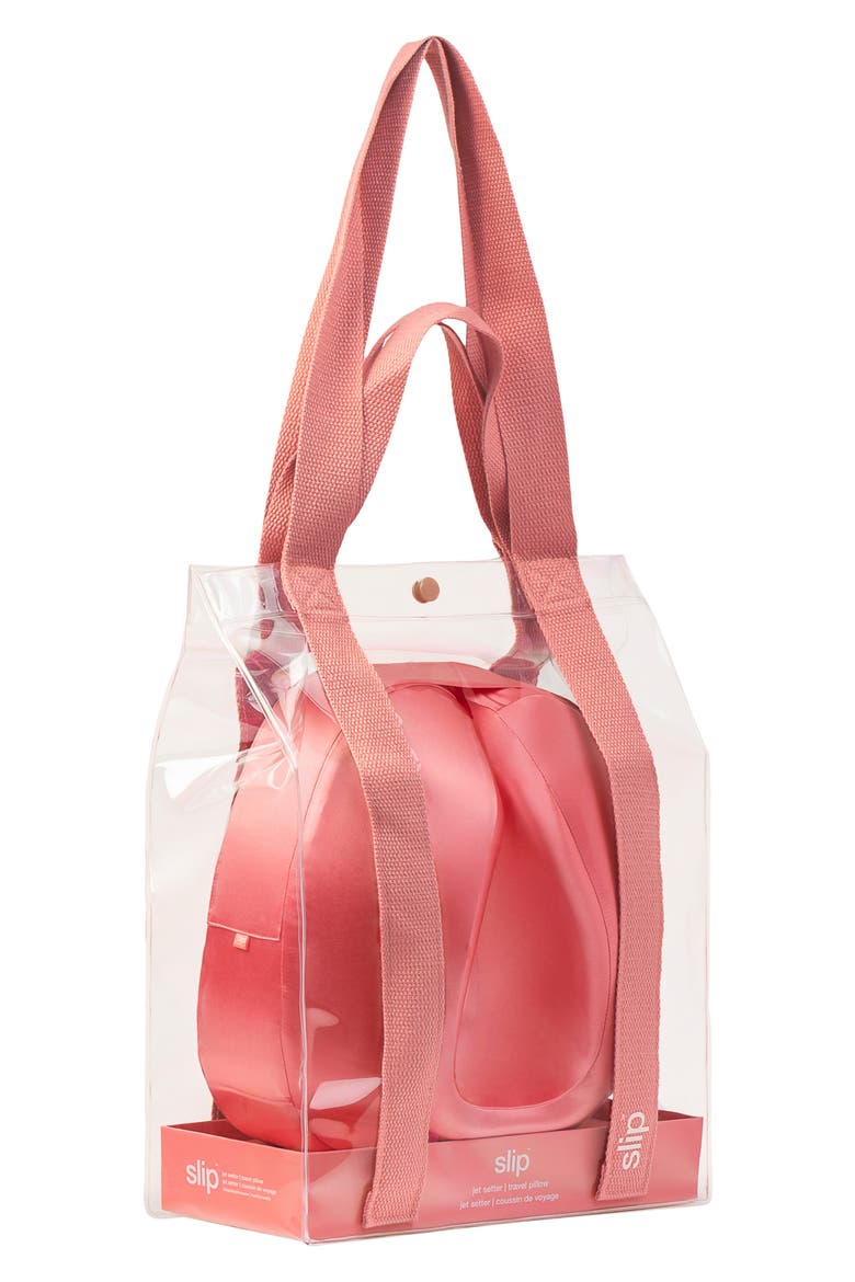 Pure Silk Travel Pillow, Alternate, color, BLUSH