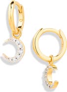 Missoma Advent Moon Drop Earrings