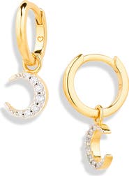 Missoma Advent Moon Drop Earrings