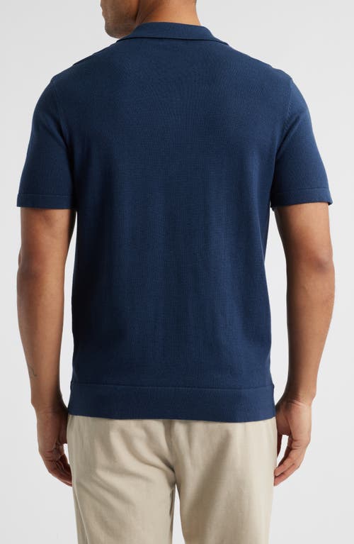 Rails Silas Relaxed Fit Short Sleeve Sweater In Blue Heather Multi