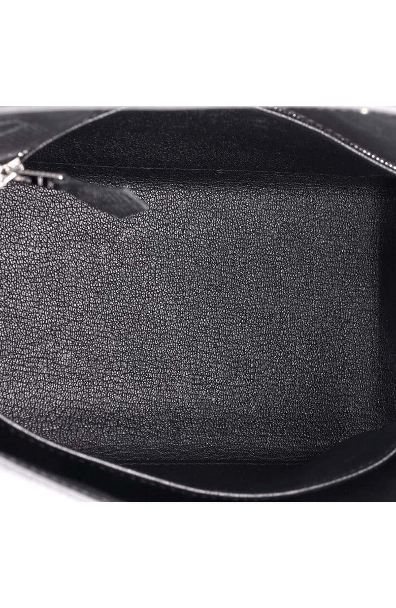 Pre-Owned Hermes Kelly Handbag Black Epsom with Palladium Hardware 25, Alternate, color,