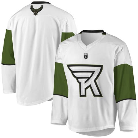 Youth White/Green Rochester Knighthawks Replica Jersey