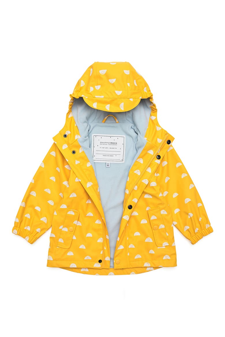 Kids' Sun Cloud Waterproof Raincoat, Alternate, color, YELLOW