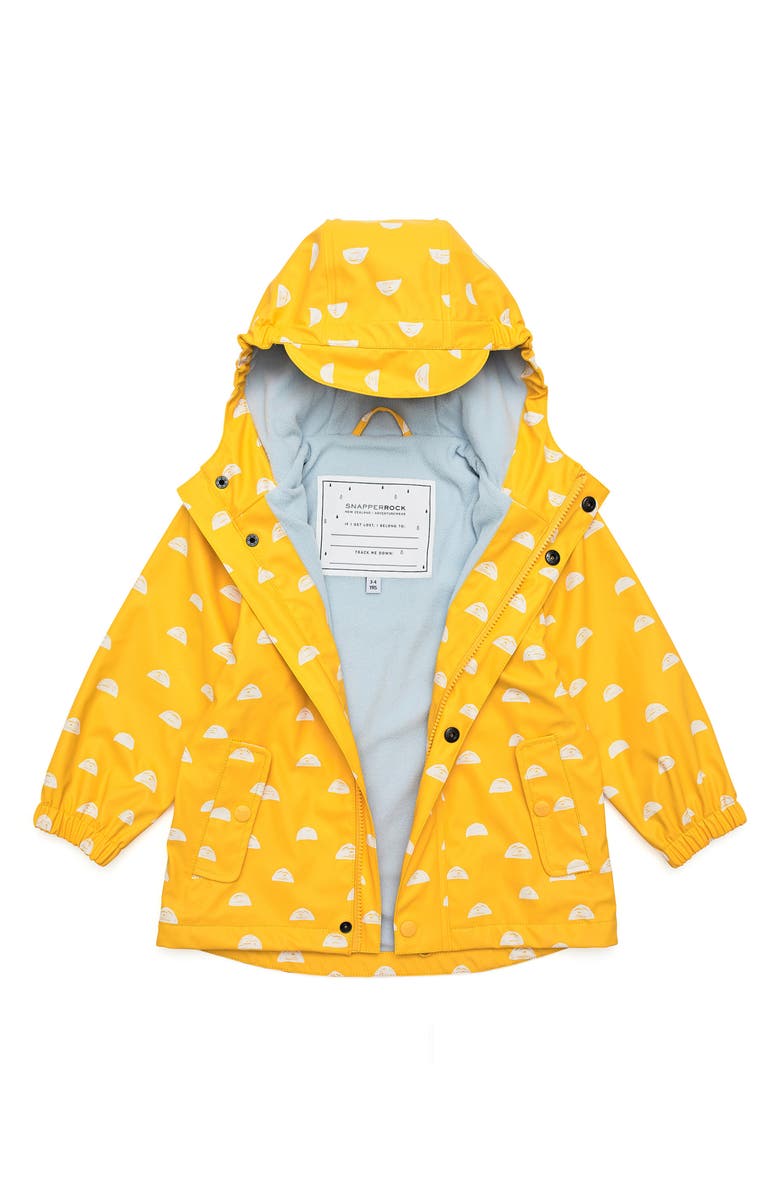 Snapper Rock Kids' Sun Cloud Waterproof Raincoat, Alternate, color,