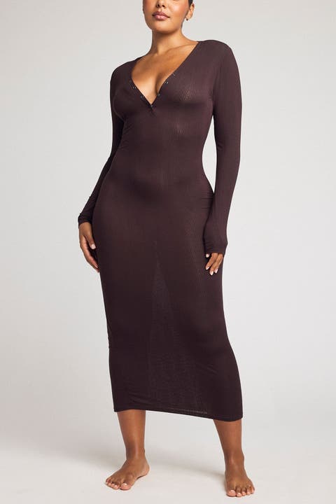 Whipped Henley Dress