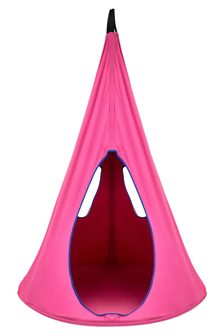 Kids Hanging Nest Swing, Main, color, PINK