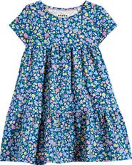 Mini Boden Kids' Ariel Floral Twirly Jersey Dress