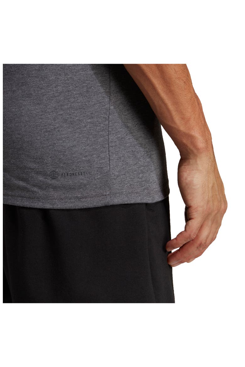 Train Essentials FeelReady Training T-Shirt, Alternate, color, DGREYH/WHI