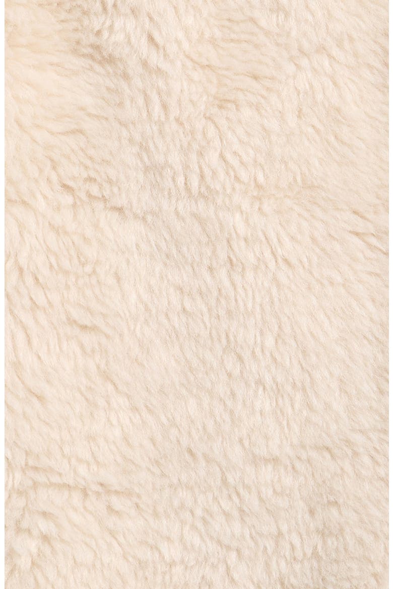 Kids' Zip Front Faux Fur Dress, Alternate, color, CREAM