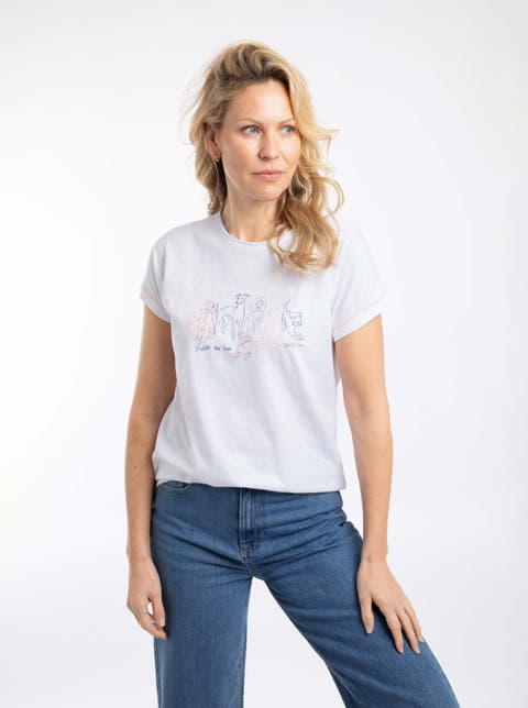 Fetch Front Print Graphic T-shirt