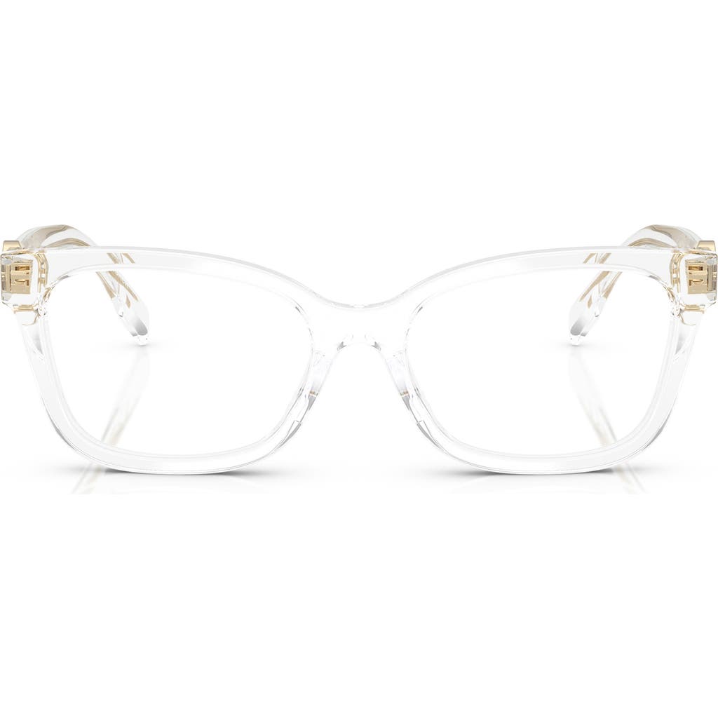 Tory Burch 53mm Phantos Optical Glasses In Clear