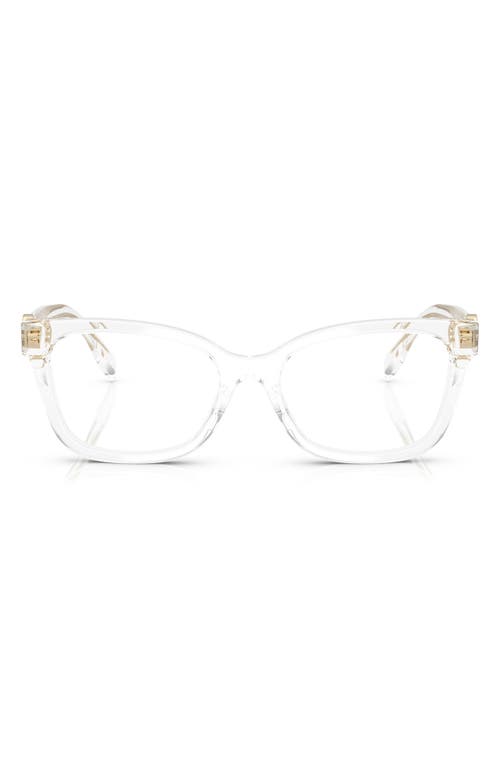 Tory Burch 49mm Phantos Optical Glasses In Clear