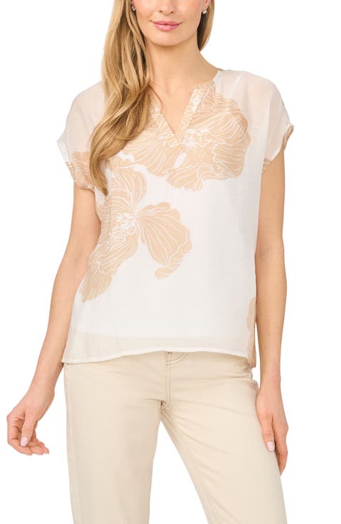 Floral Popover Top