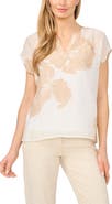 Halogen® Floral Popover Top