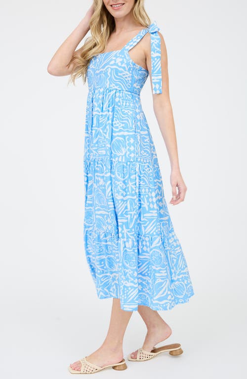 BLU PEPPER BLU PEPPER SQUARE NECK MIDI DRESS
