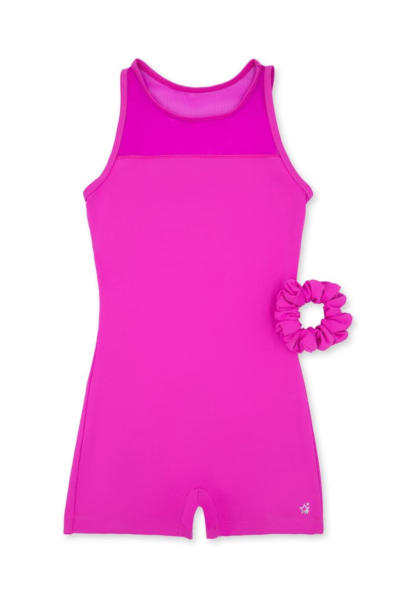 Future Star Rainbow Star Biketard, Alternate, color, medium pink