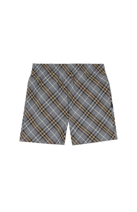 Check Swim Shorts