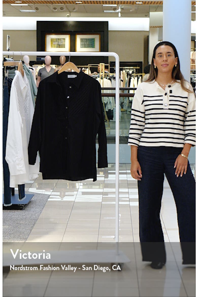 Kaliyah Pleated Button-Up Shirt video