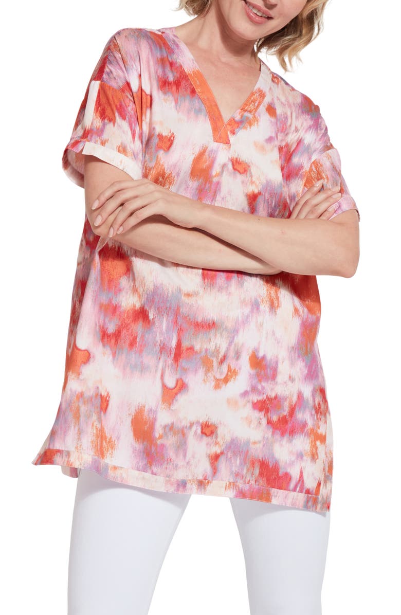 Lysse Jenna V-Neck Tunic Top, Main, color, Color Obsession