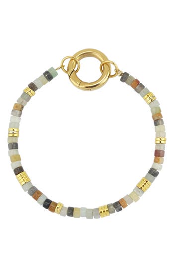 Rebl Semiprecious Stone Bracelet In Gray