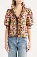 LOVE THE LABEL Zuri Print Puff Sleeve Top