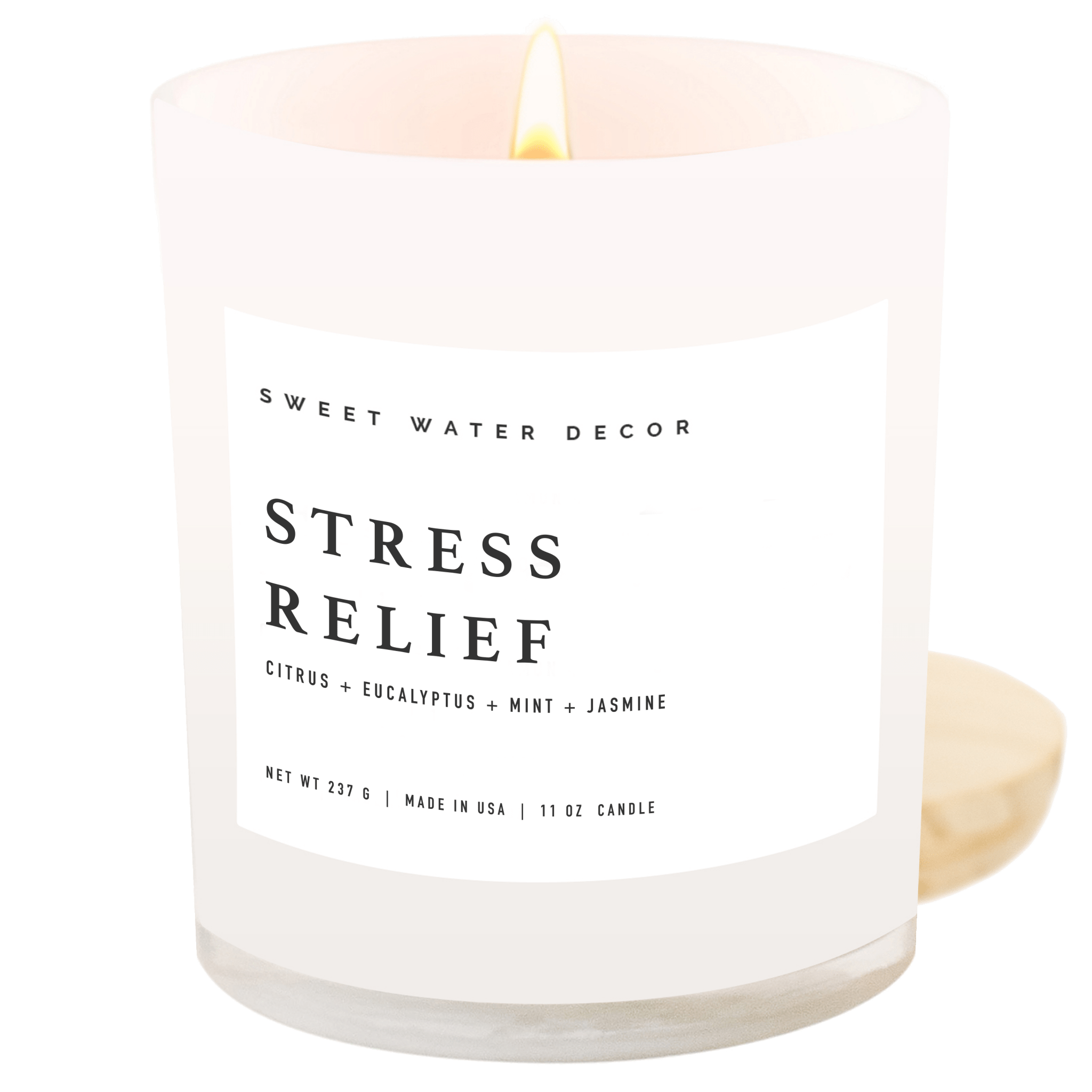 Sweet Water Decor 11oz White Jar Candle