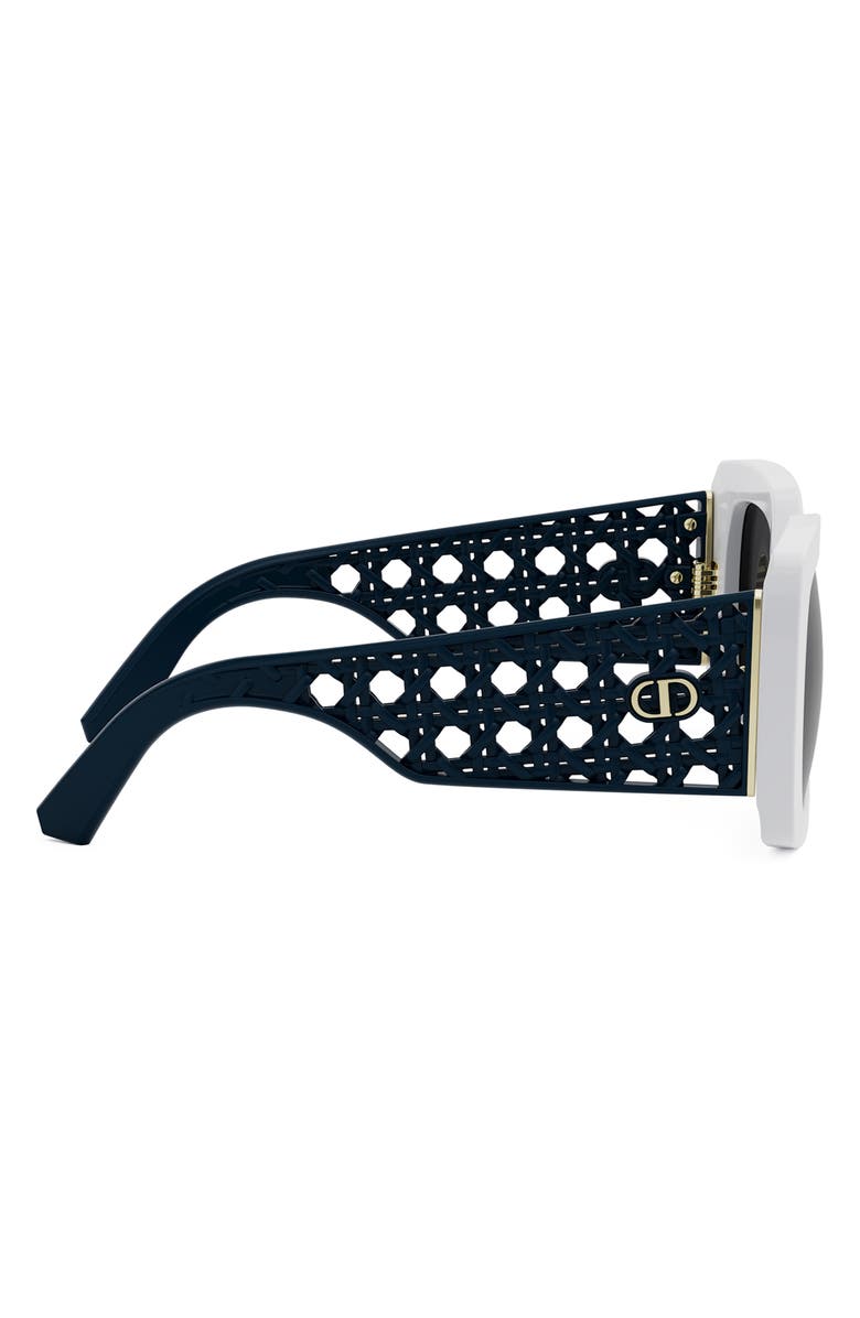 DIOR VeryDior S1I 54mm Square Sunglasses, Alternate, color, White/ Other / Smoke