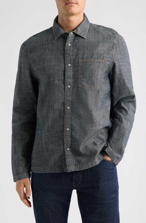 Manilla Chambray Button-Up Shirt