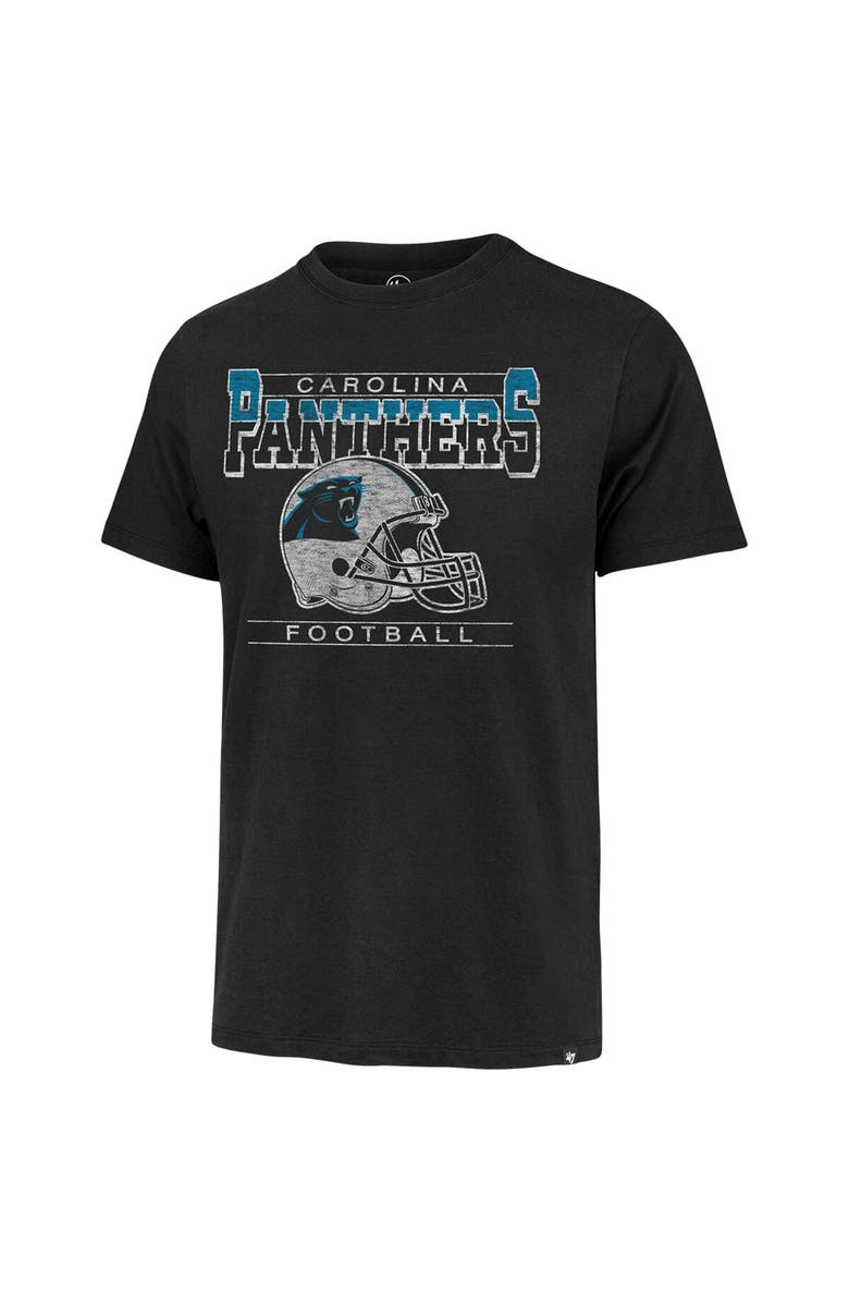 '47 Men's '47 Black Carolina Panthers Time Lock Franklin T-Shirt, Alternate, color, 