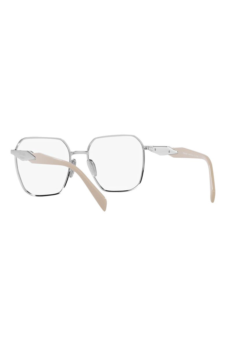 Prada 53mm Square Optical Glasses, Alternate, color, 