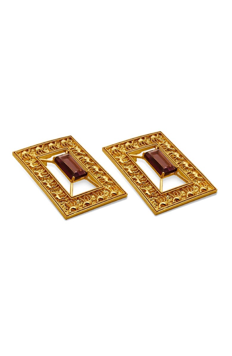 Dhwani Bansal KAMEL EARRINGS, Alternate, color, Gold Plated