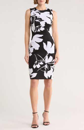 Calvin Klein Floral Print Sheath Dress