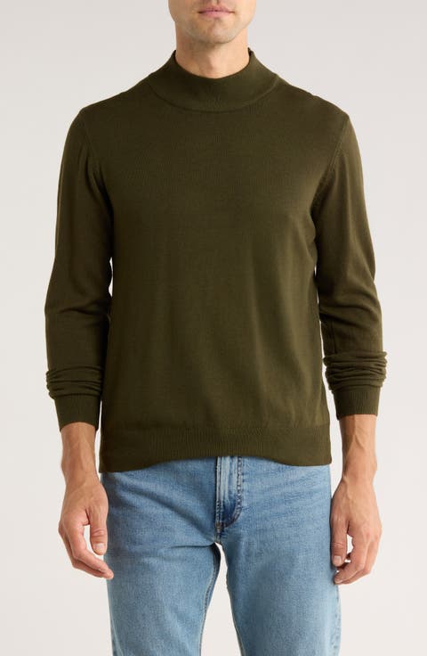 Slim Fit Mock Neck Sweater