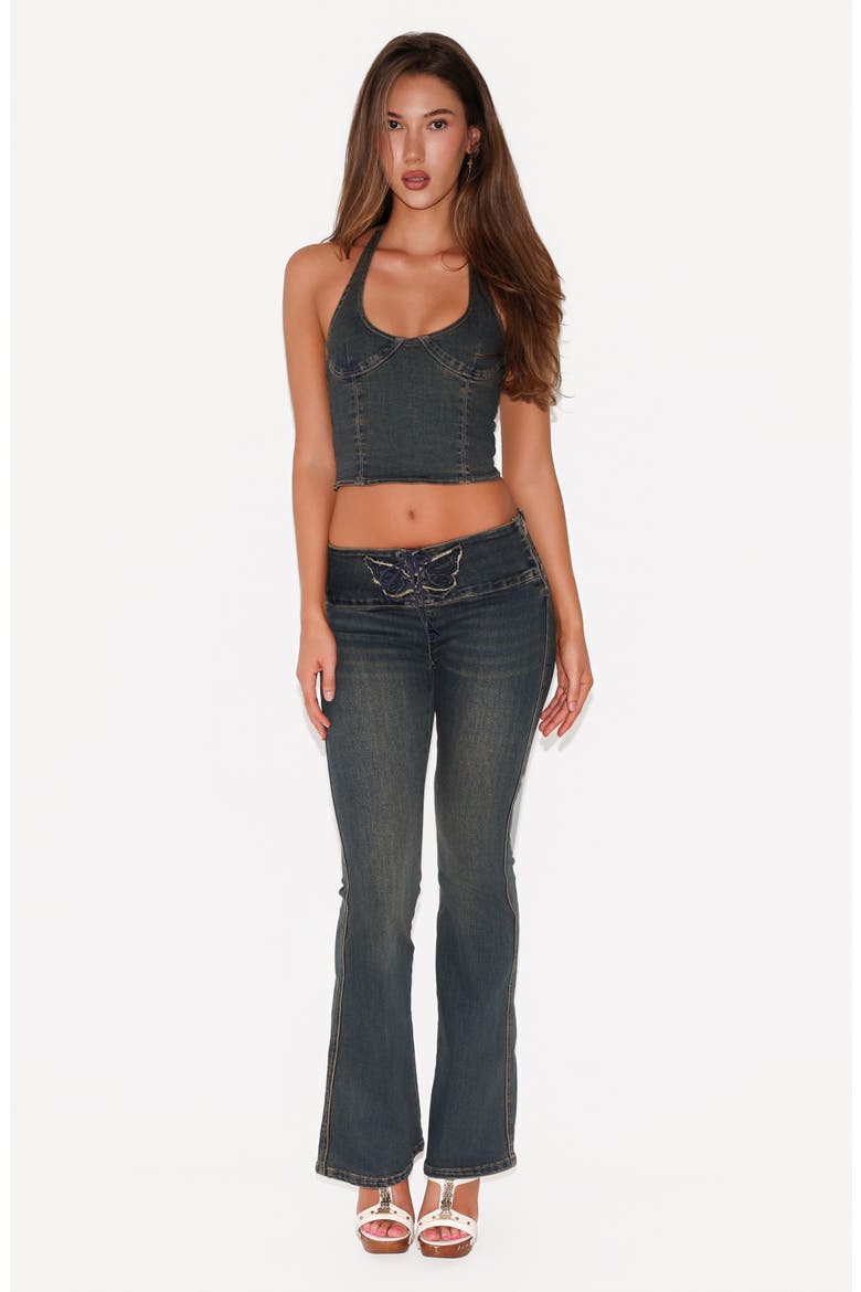 Riona Flare Jeans, Alternate, color, MID WASH