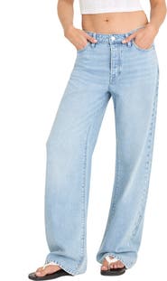 Good American Weightless Wide Leg Jeans
