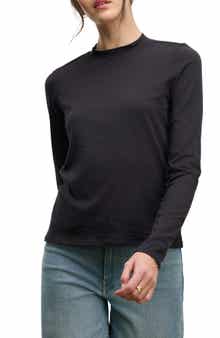Whisper Stretch Cotton Long Sleeve T-Shirt