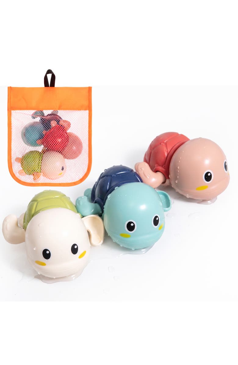 Sperric Floating Turtle Wind Up Bath Toy 3-Piece Set, Main, color, Multicolor