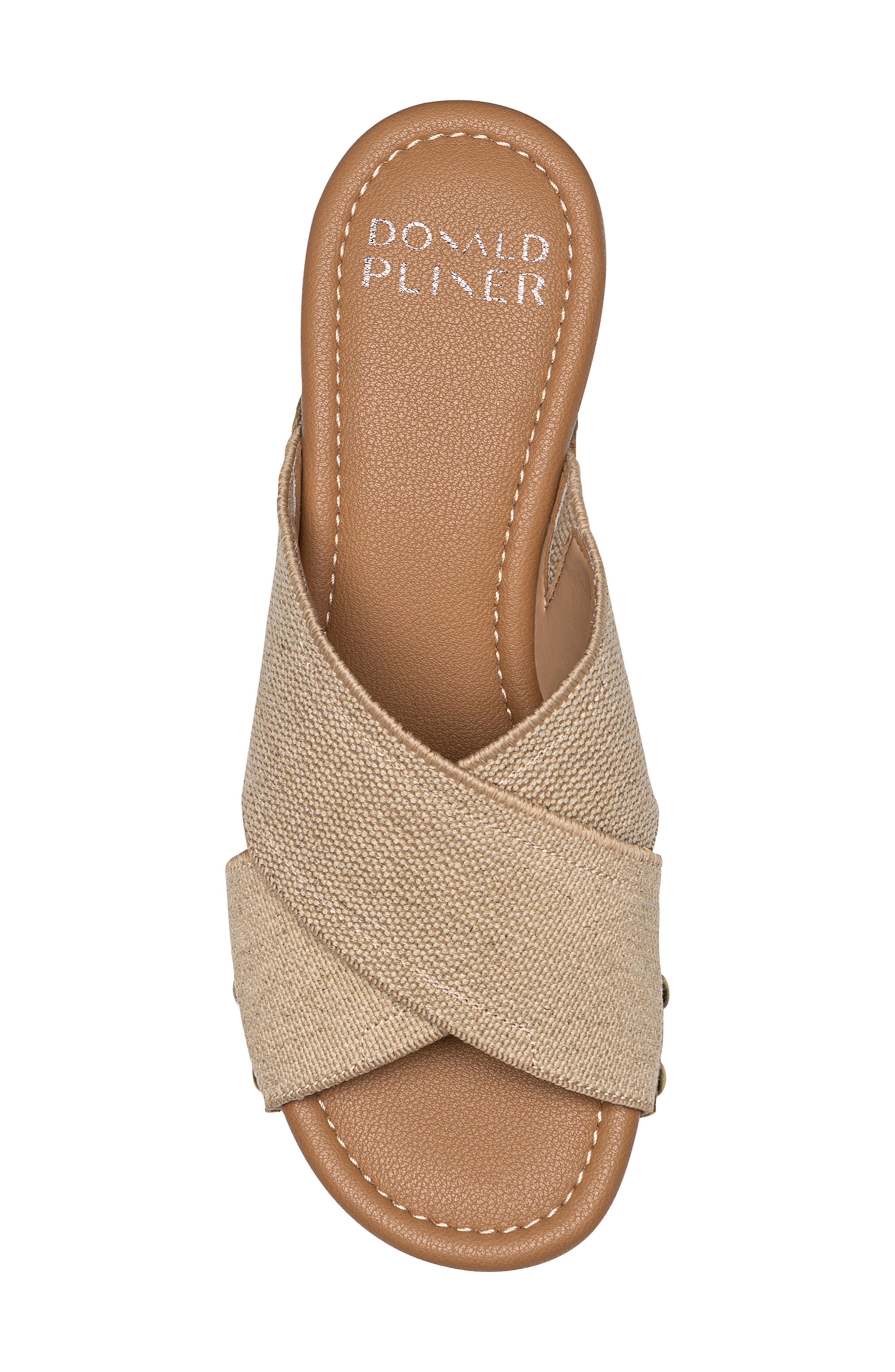 Donald Pliner Summer Platform Wedge Sandal, Alternate, color, Tobacco