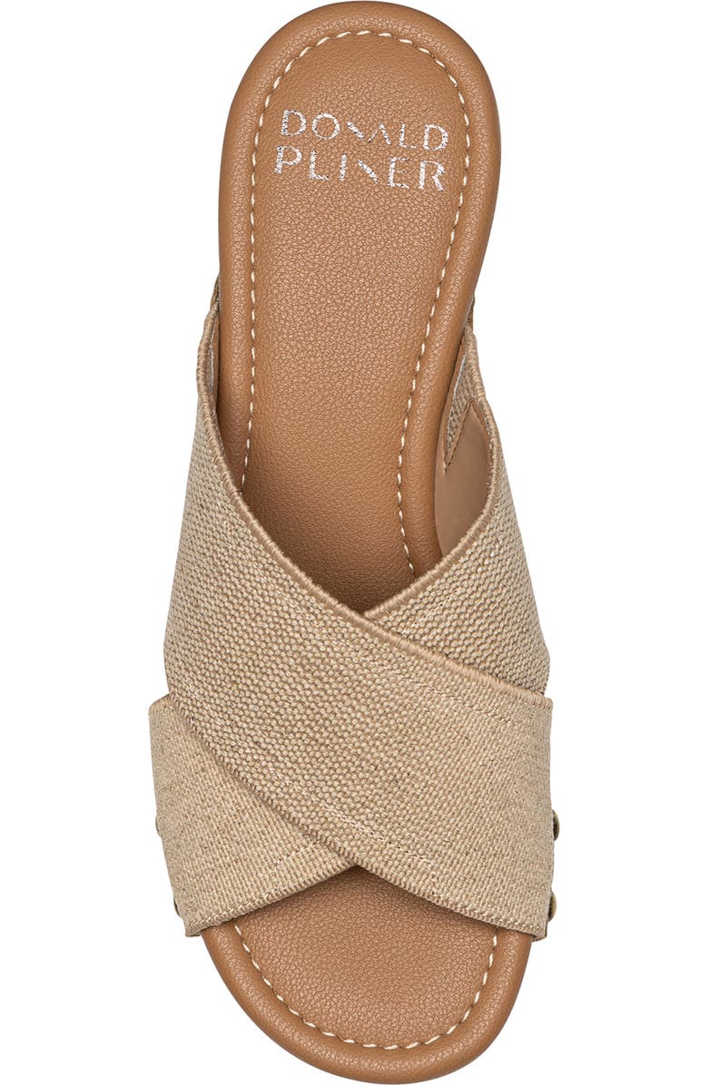 Donald Pliner Summer Platform Wedge Sandal, Alternate, color, Tobacco