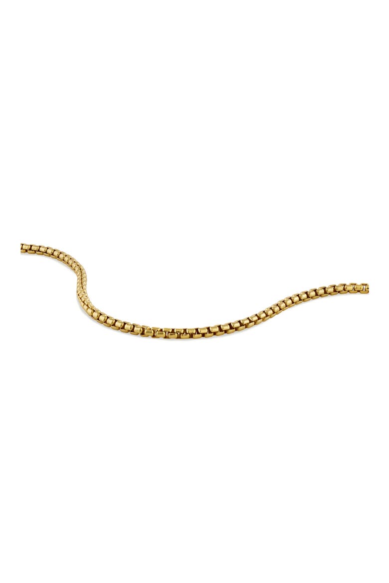 Men's Box Chain Bracelet, Alternate, color, GOLD