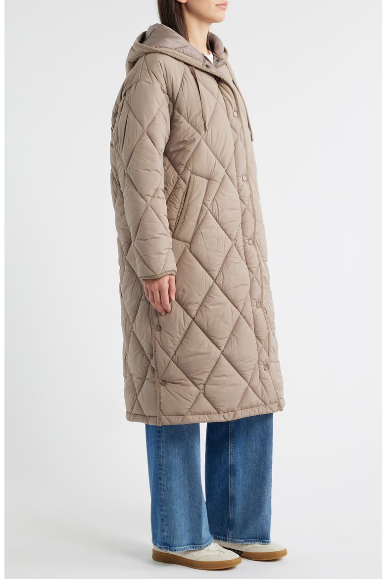 Bren Quilted Puffer Coat, Alternate, color, DUSTY TAUPE
