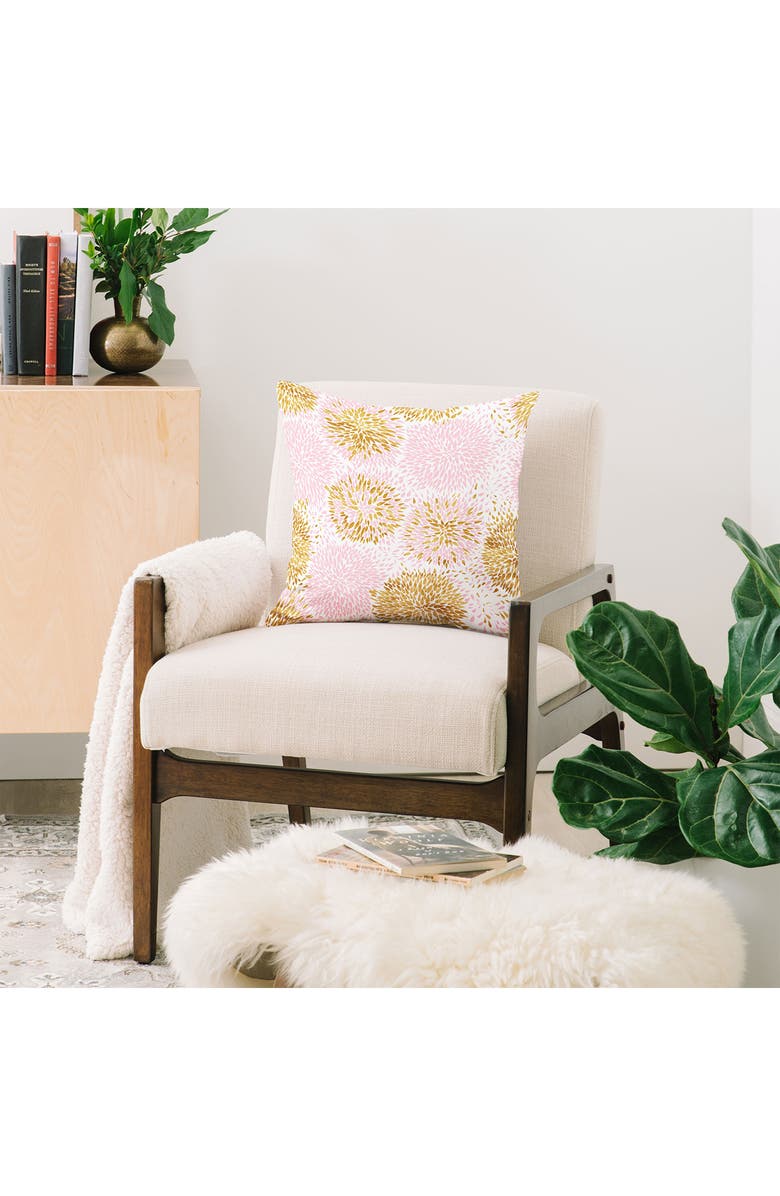 Deny Designs Marta Barragan Camarasa Abstract Flowers Square Throw Pillow, Alternate, color, Multi