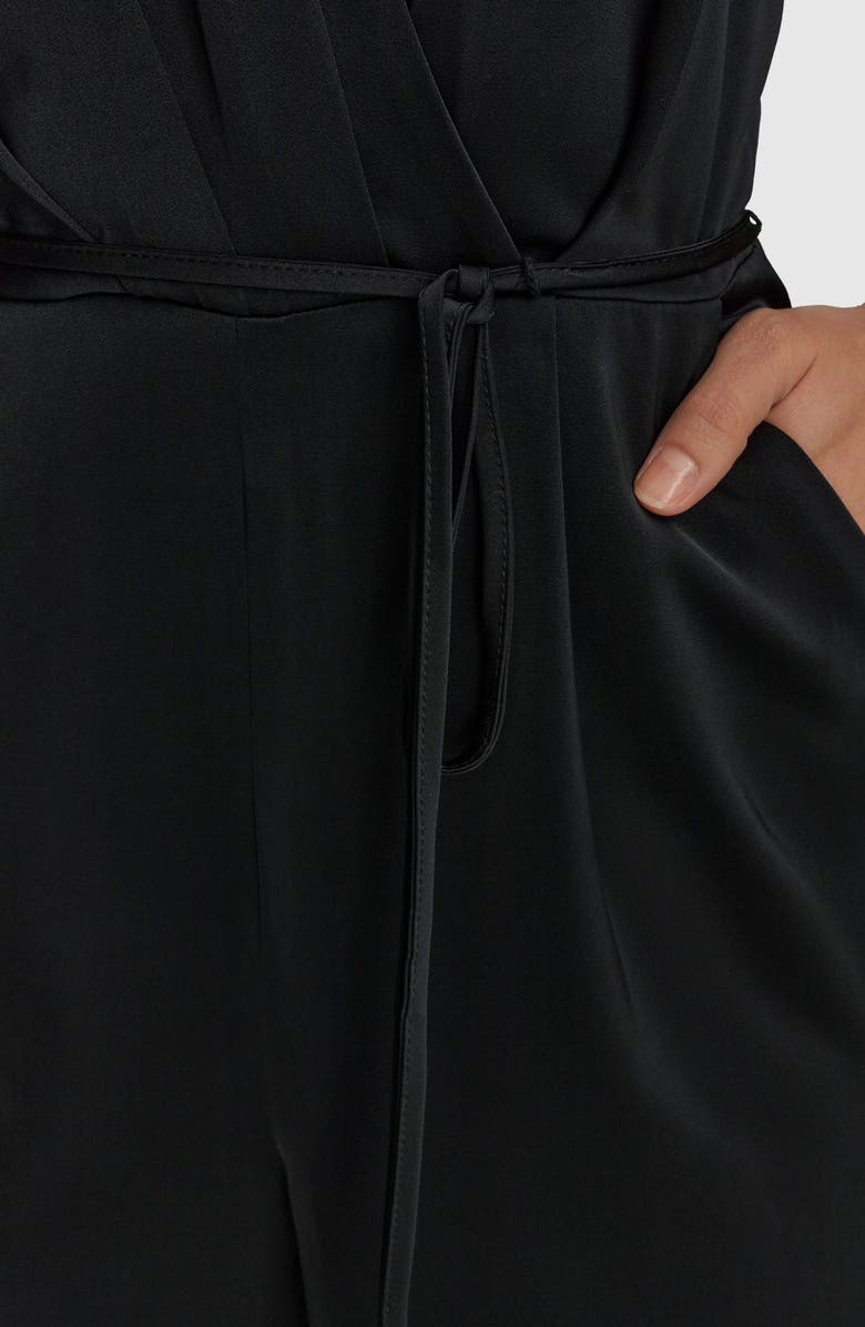 Donna Karan New York Pleated Sleeveless Jumpsuit, Alternate, color,