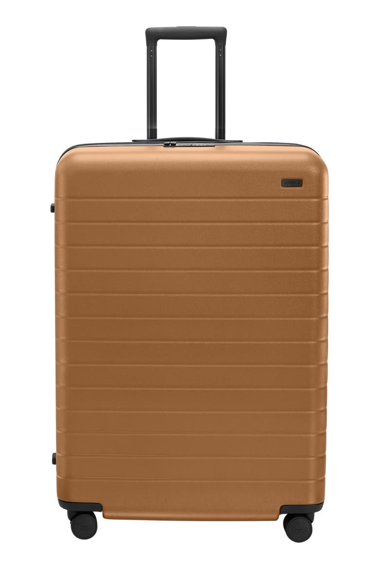 The Large Flex Hardshell Suitcase (Nordstrom Exclusive), Main, color, TAWNY BROWN