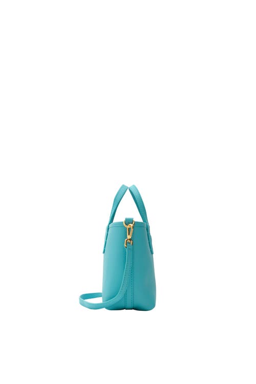 Burberry Mini Reversible Bloomsbury Tote In Blue