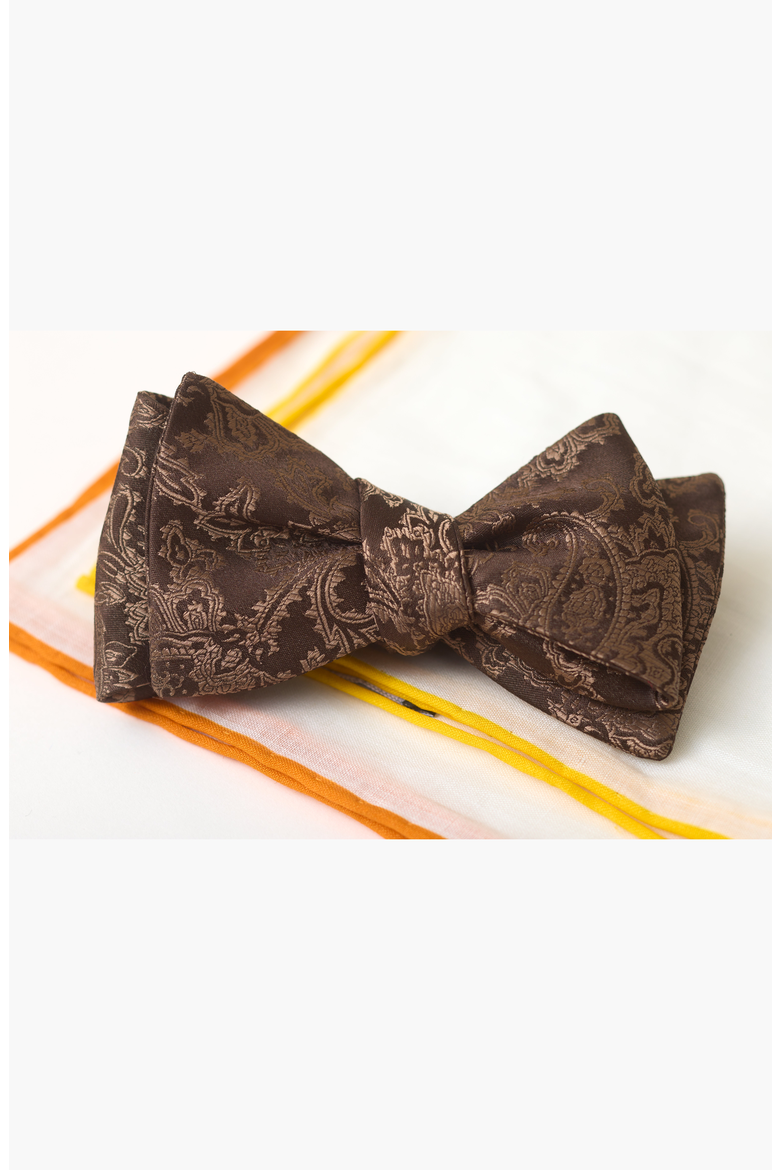 Dvorkin Bow Tie, Alternate, color, Brown