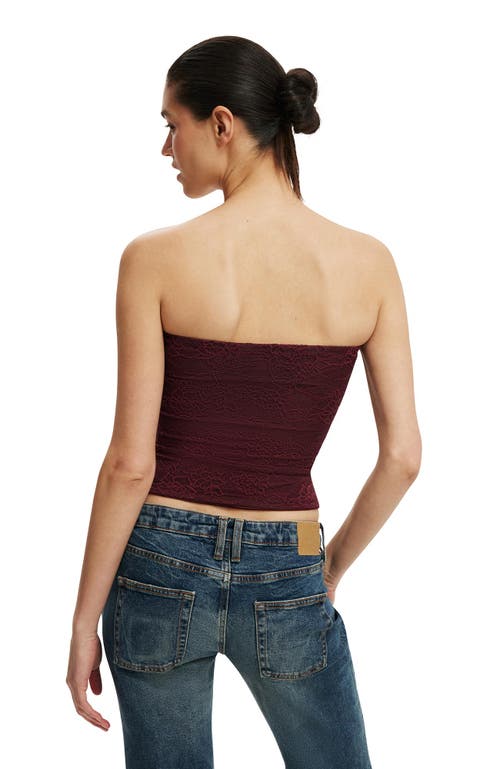 Cotton On Cara Corset Bandeau In Brown
