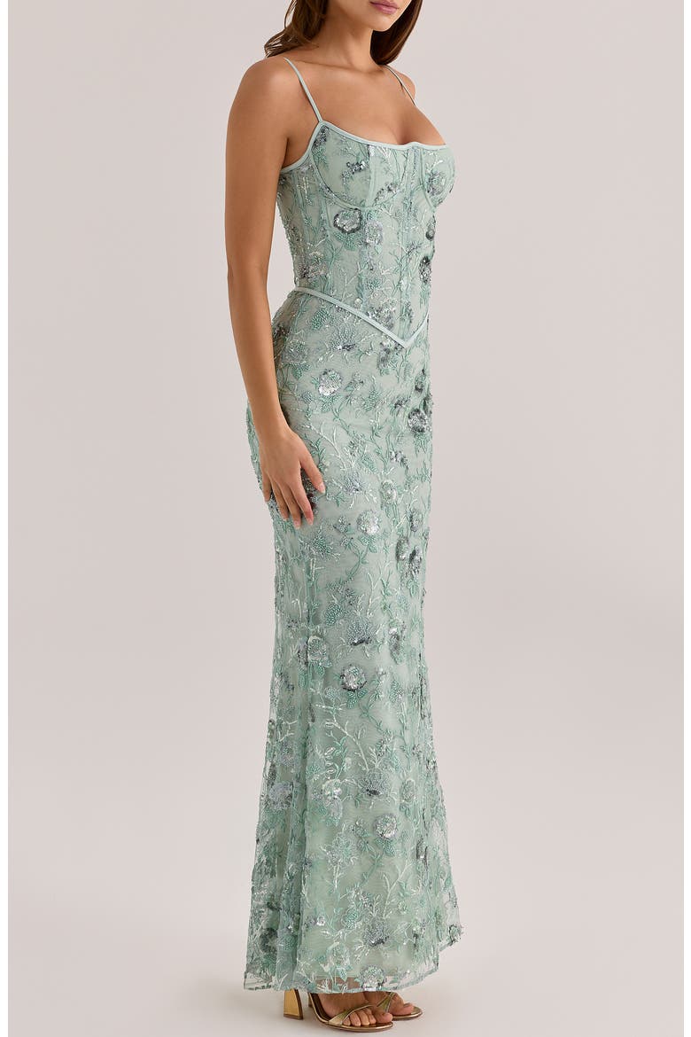 Naima Jade Hand Beaded Dress, Alternate, color, JADE